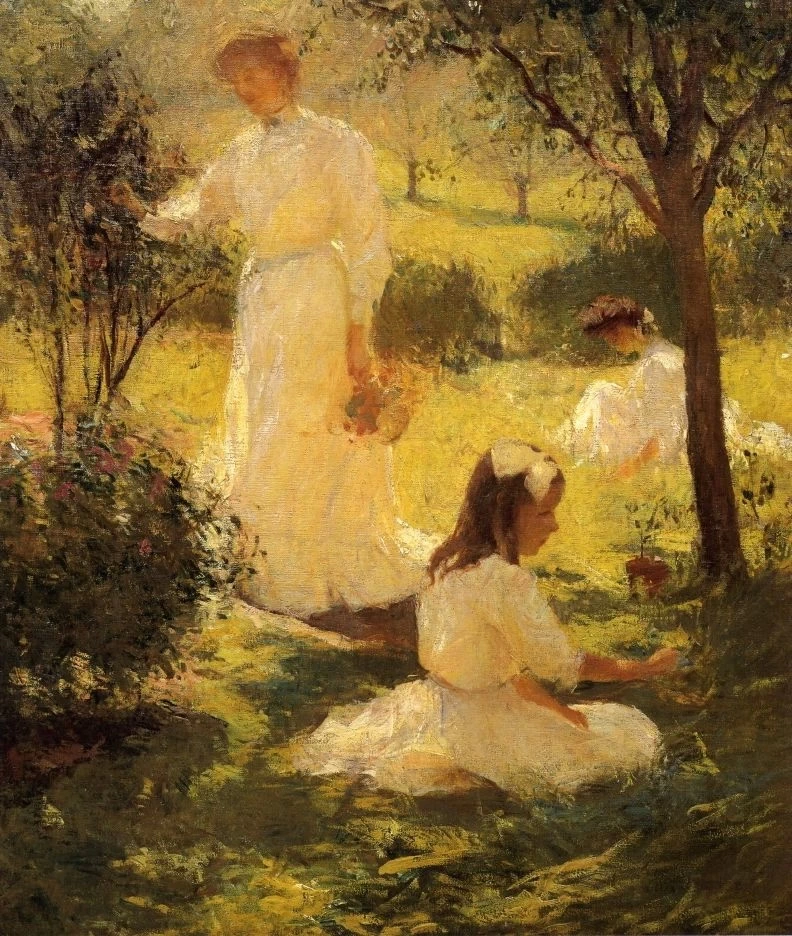 Ragazze in giardino, 1906